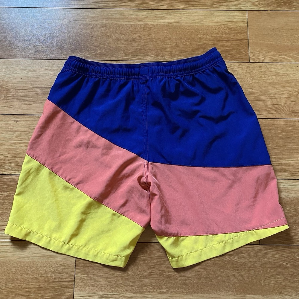 Gap Swim Trunks Mens Medium Blue Yellow Shorts Beachwear Pool Swimming Preppy - Picture 4 of 5